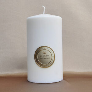 Divine Harmony Candle emitting a soothing light