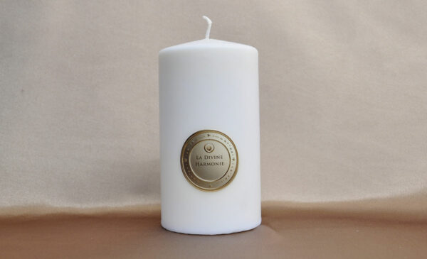 Divine Harmony Candle emitting a soothing light