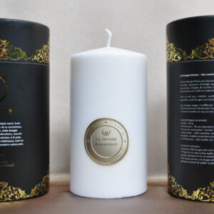 Divine Harmony Candle emitting a soothing light