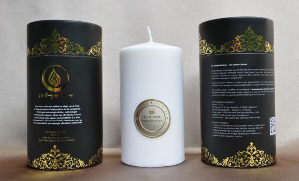 Divine Protection Candle radiating a reassuring light