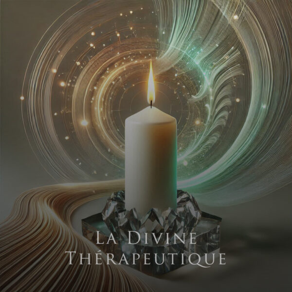 Bougie la Divine Thérapeutique - Bougie de guérison pour régénération physique et émotionnelle